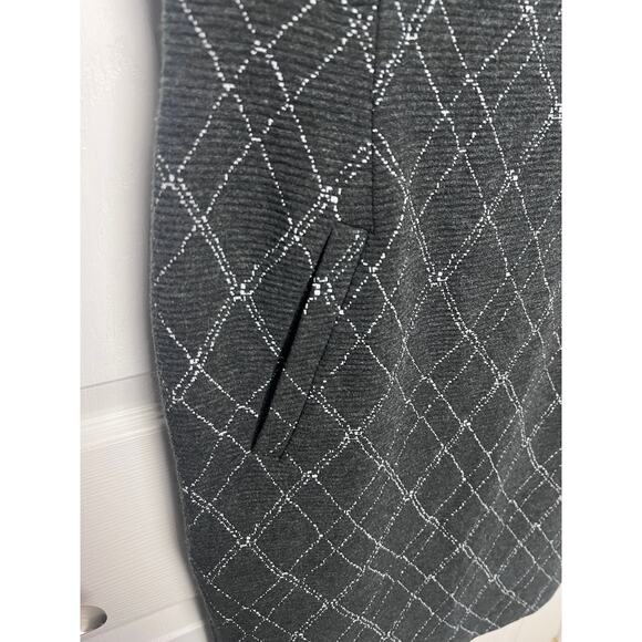 Lands' End Women's Windowpane Plaid Textured Stretch Sheath Dress Size 12 Petite - Picture 11 of 11